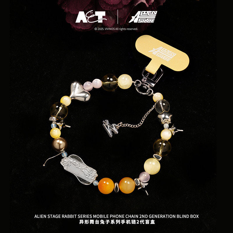 Authentic ALIEN STAGE blindbox in stock, irregular stage rabbit phone chain blind box, trendy merchandise