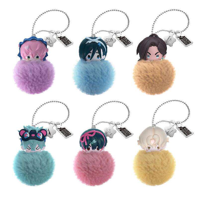 XYZ MOB Genuine Irregular Stage Plush Ball Pendant Blind Box Merchandise IVAN Plush Cute Bag Pendant Gift